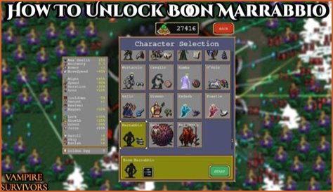 How To Unlock Boon Marrabbio In Vampire Survivors